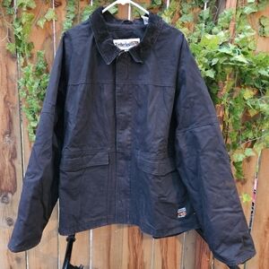 Black Men's Timberland Insulated Polartec Pro Work Jacket Full Zip